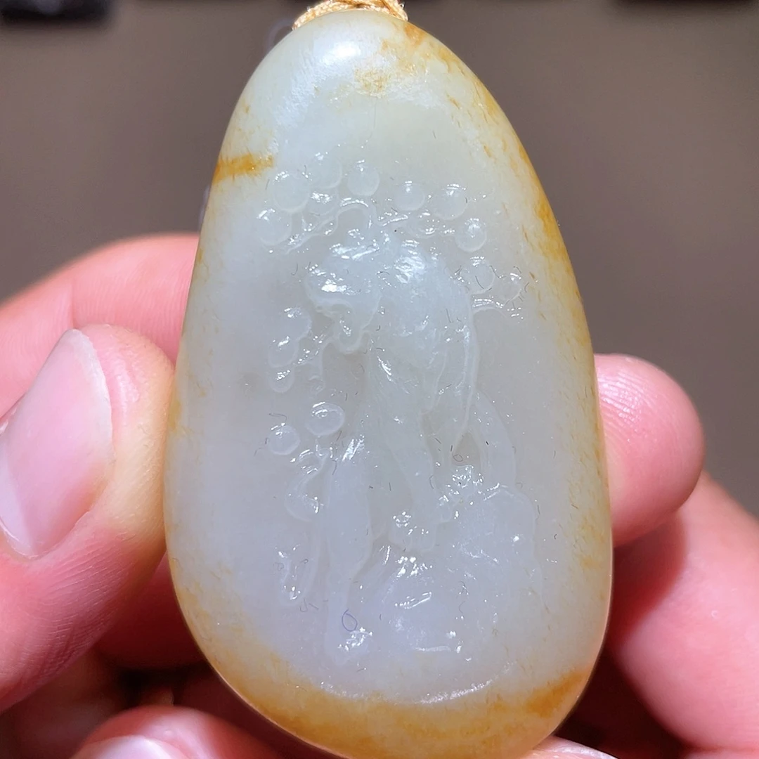 和田玉未镶嵌挂件D1 