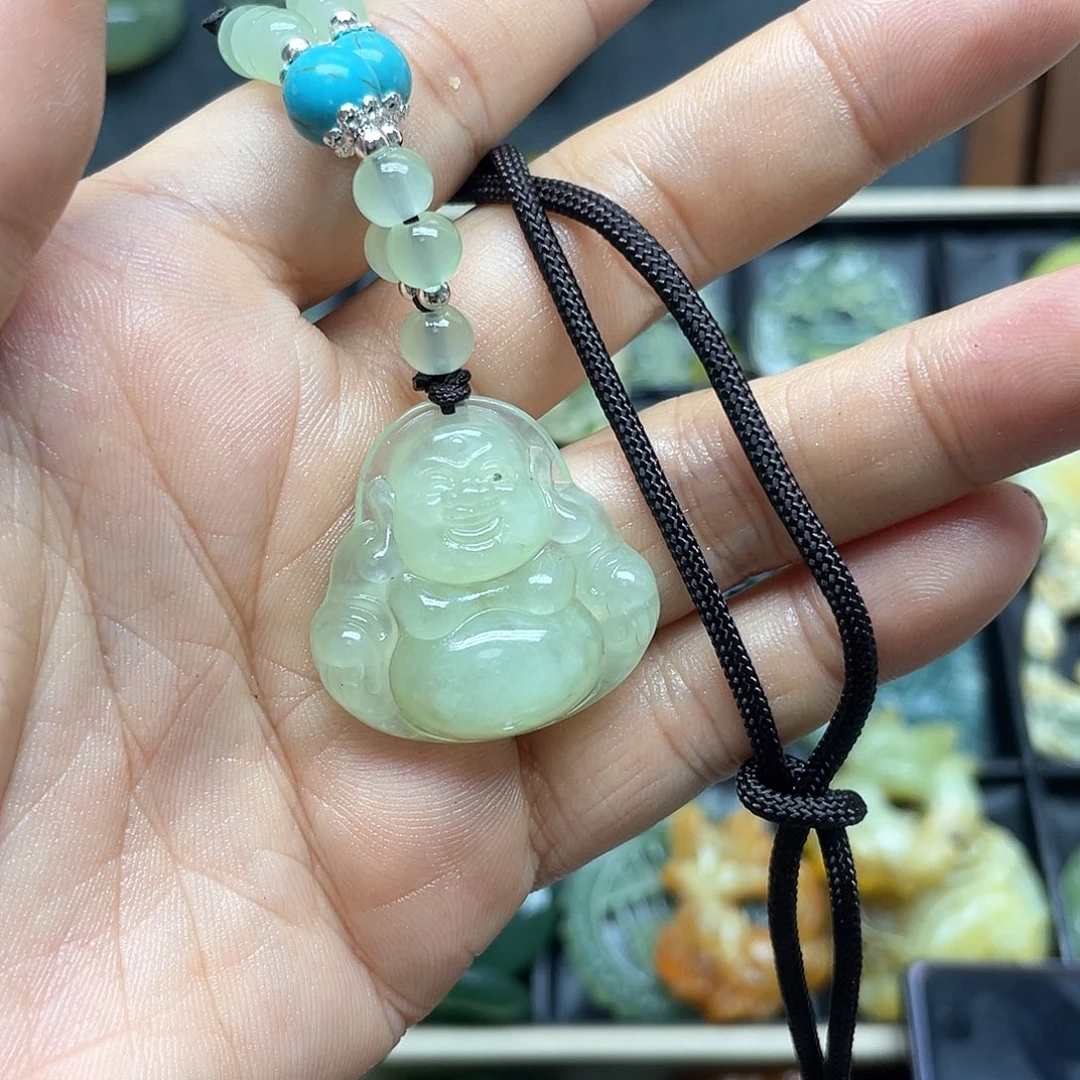 未镶嵌蛇纹石玉颈饰