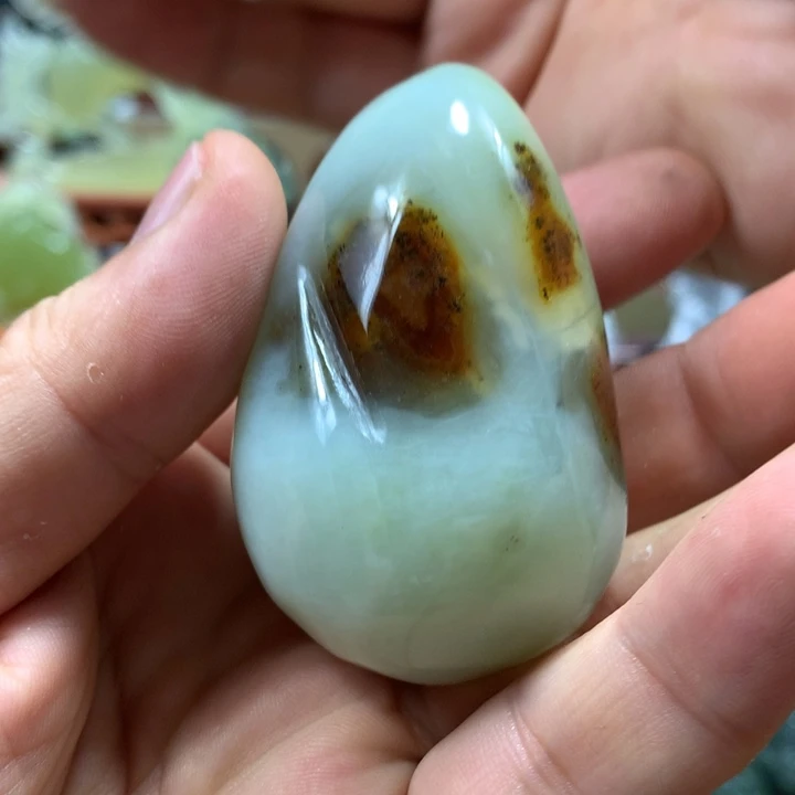 蛇纹石玉未镶嵌手把件