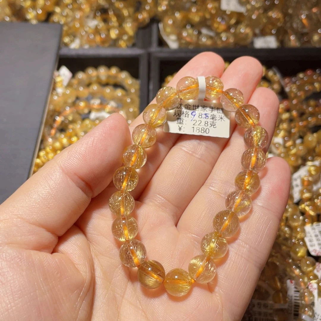 水晶手链未镶嵌可***y天然水晶手链