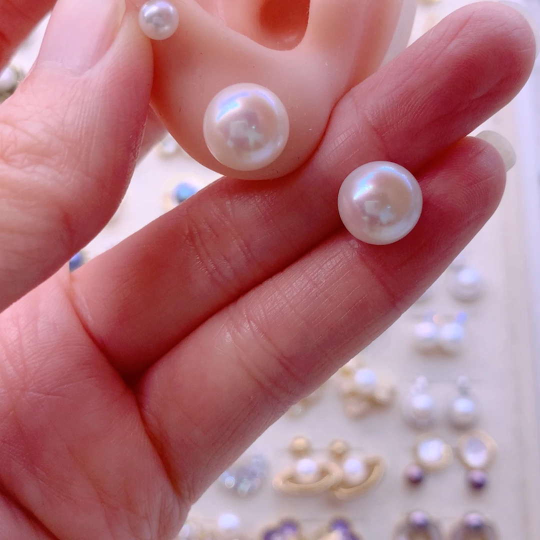 耳饰淡水珍珠合金