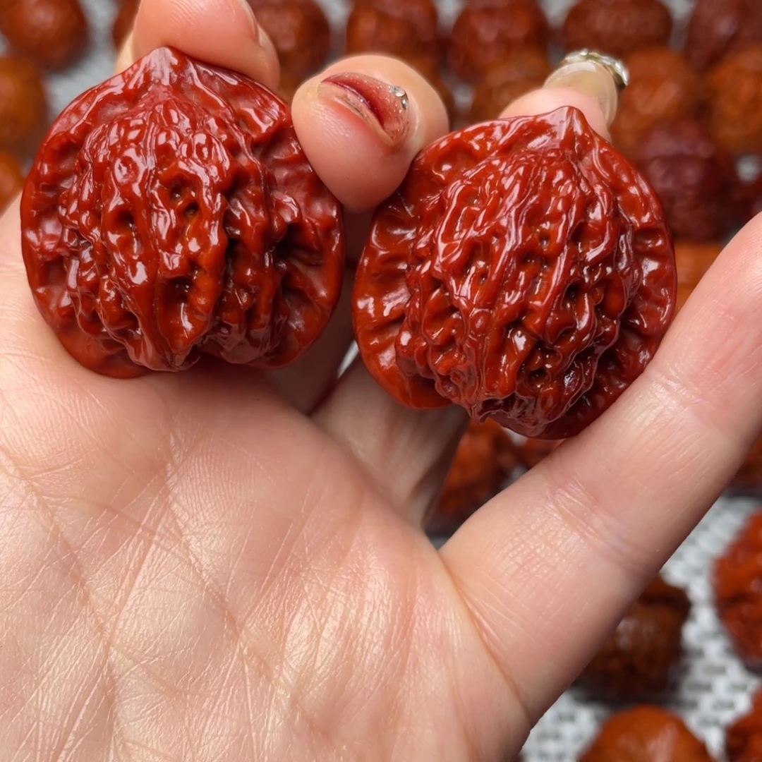 桃核吊坠文玩核桃 手把件 盘山两棱 34