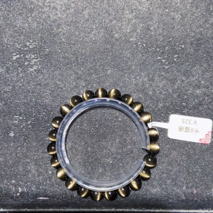 黑曜岩手链未镶嵌哆****梦