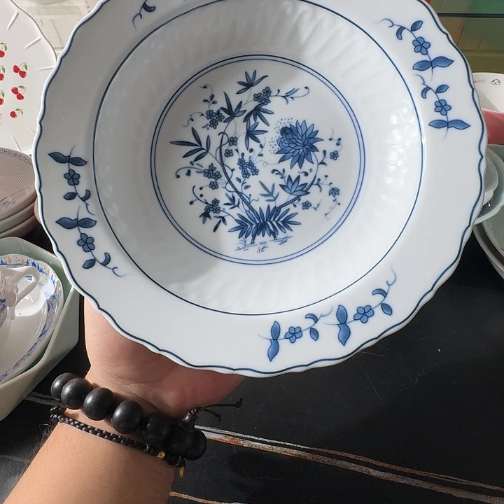 9寸花韵（蓝洋葱）联盟陶瓷