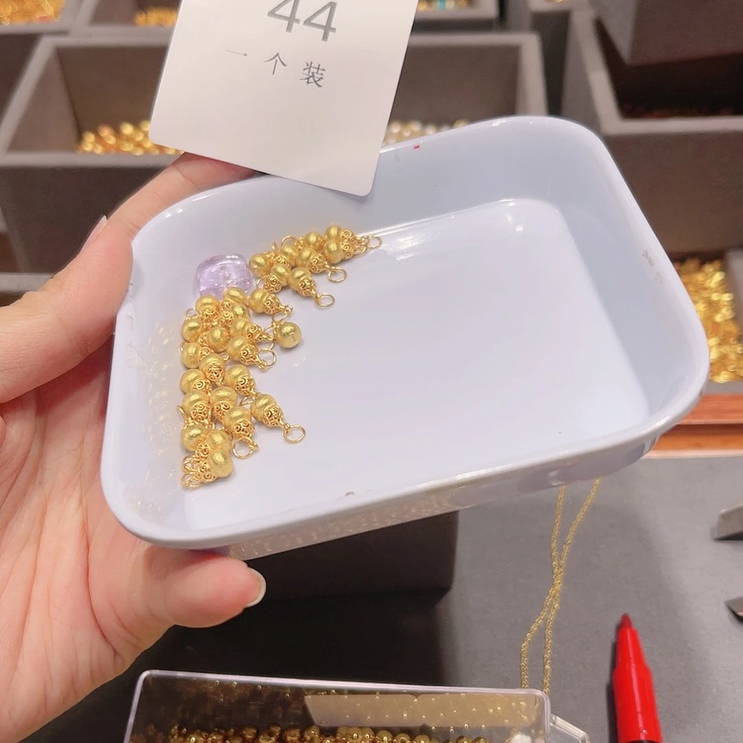 紫晶珠宝半成品银S925镀金镶嵌44