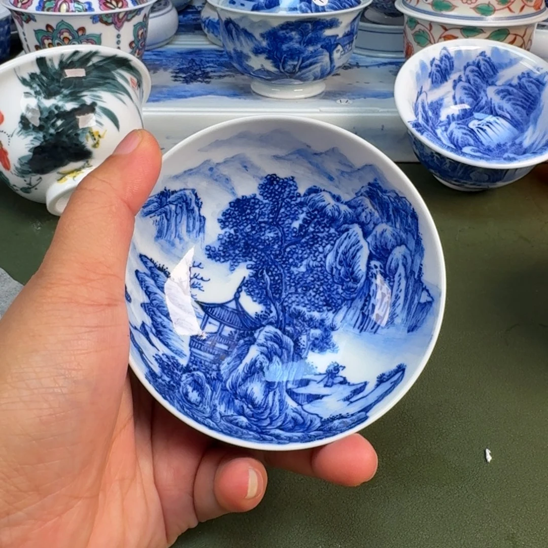 陶瓷景德镇纯手绘茶具圆圆282