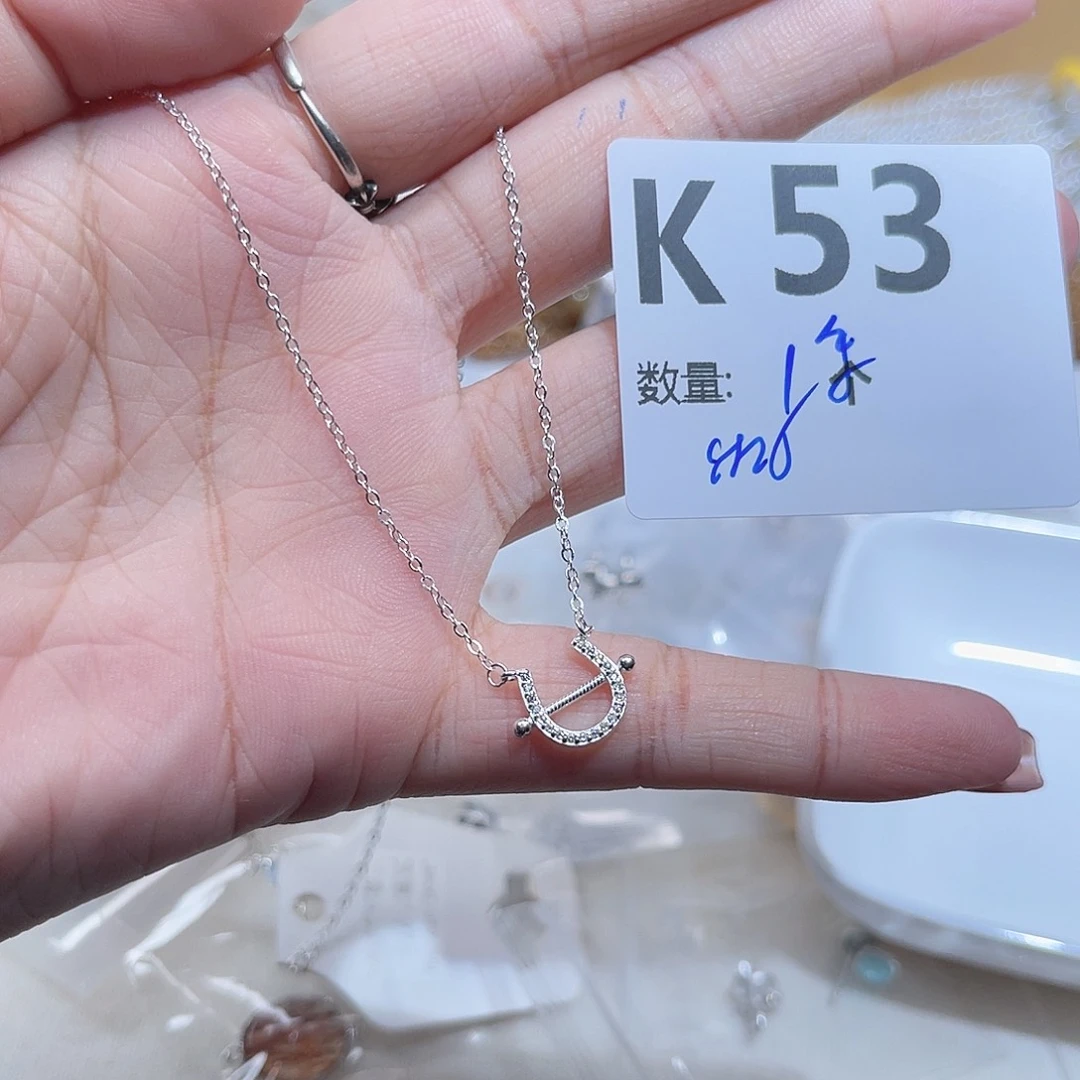 珠宝半成品银S925镶嵌水晶K53。