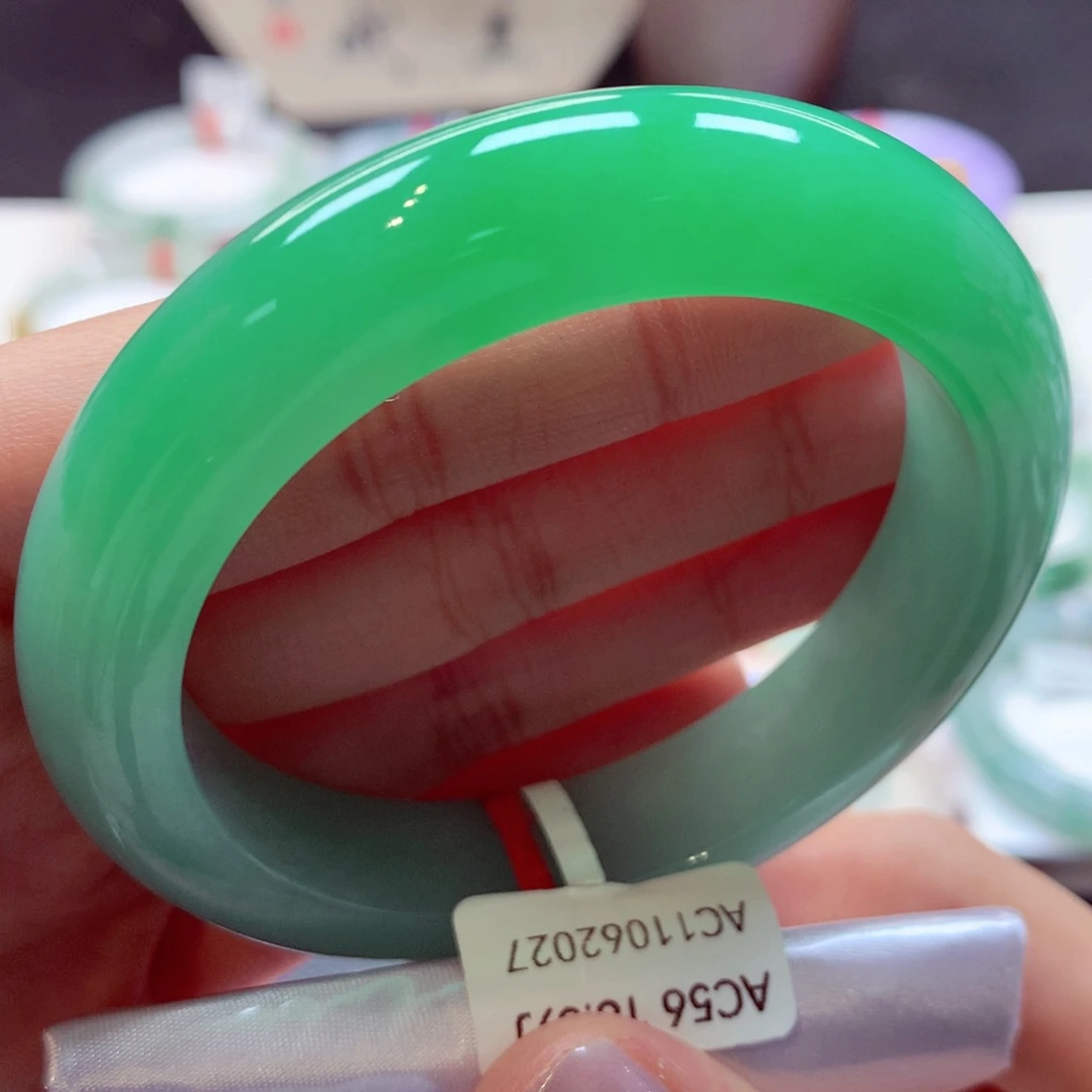 翡翠手镯未镶嵌2正圈77