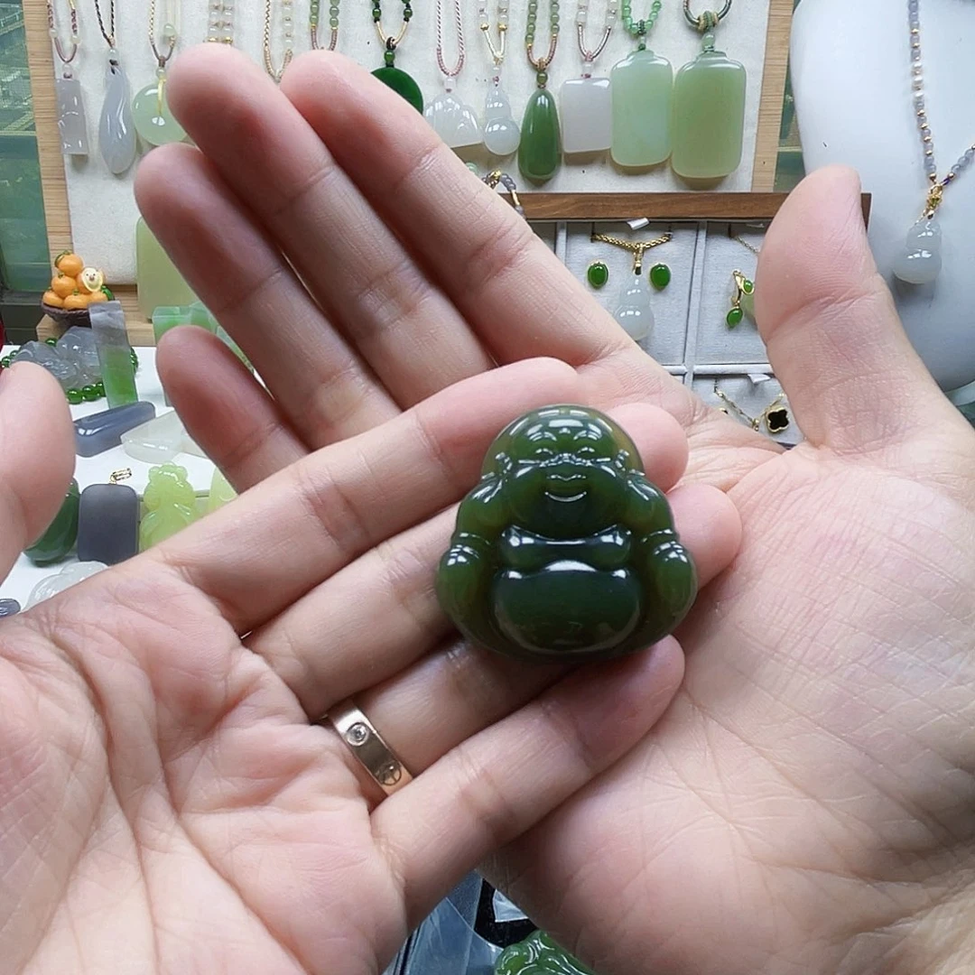 大***慧和田玉未镶嵌吊坠(不含链)