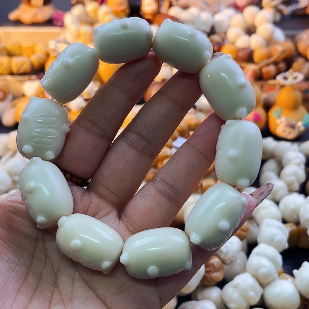 菩提根/象牙果手串法棍熊福利八折（生长纹