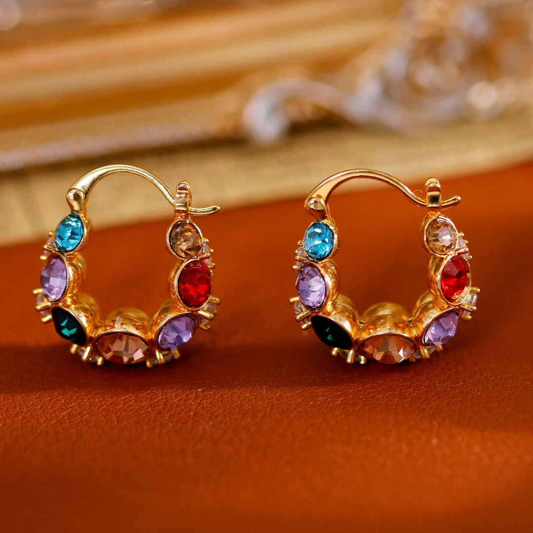 铜合金耳饰 《货号8804》多巴胺彩色耳扣