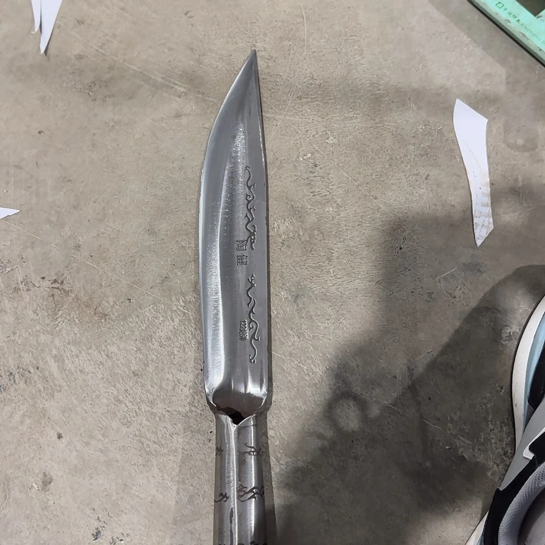 高碳锰钢炮弹钢手工锻打分割刀