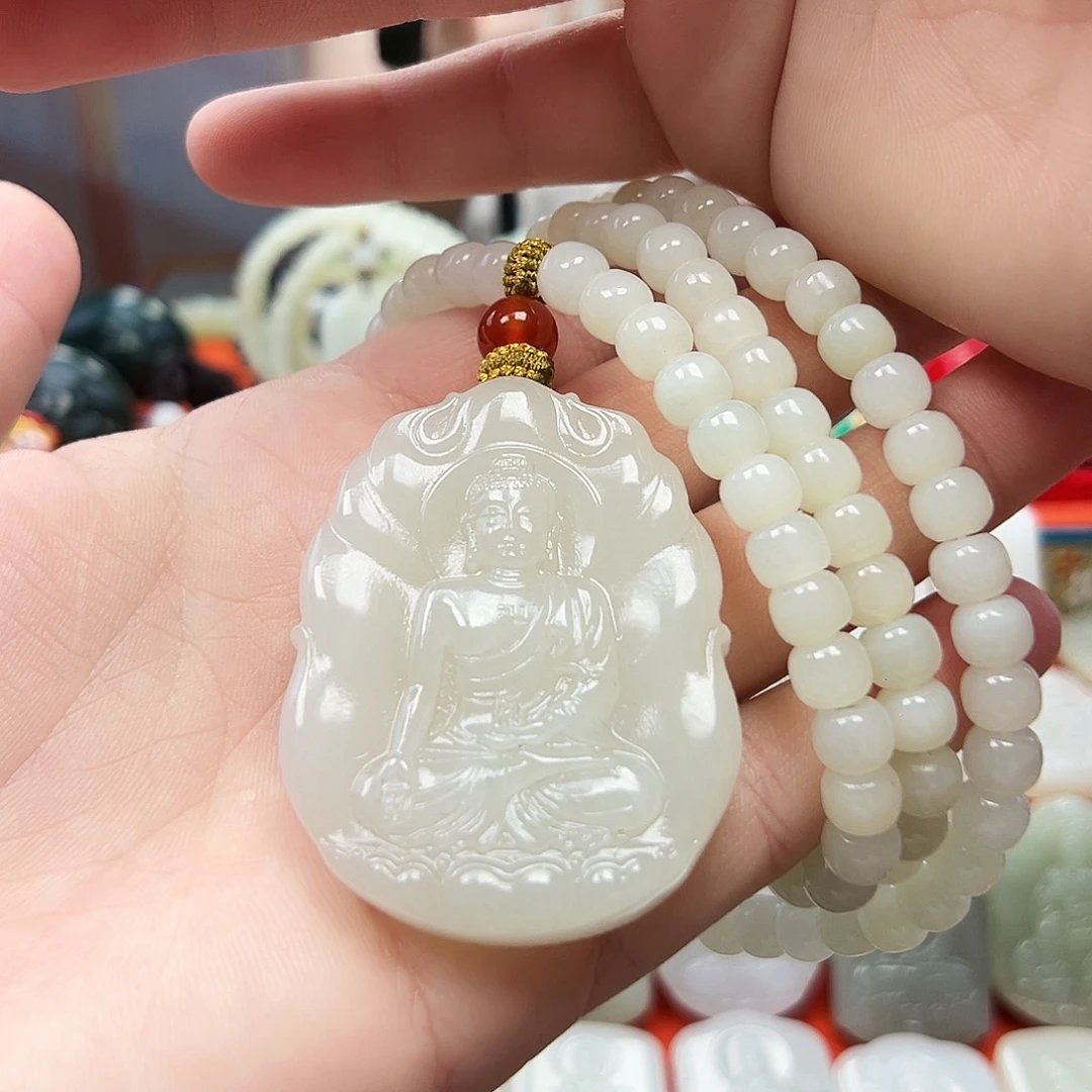 和田玉未镶嵌颈饰