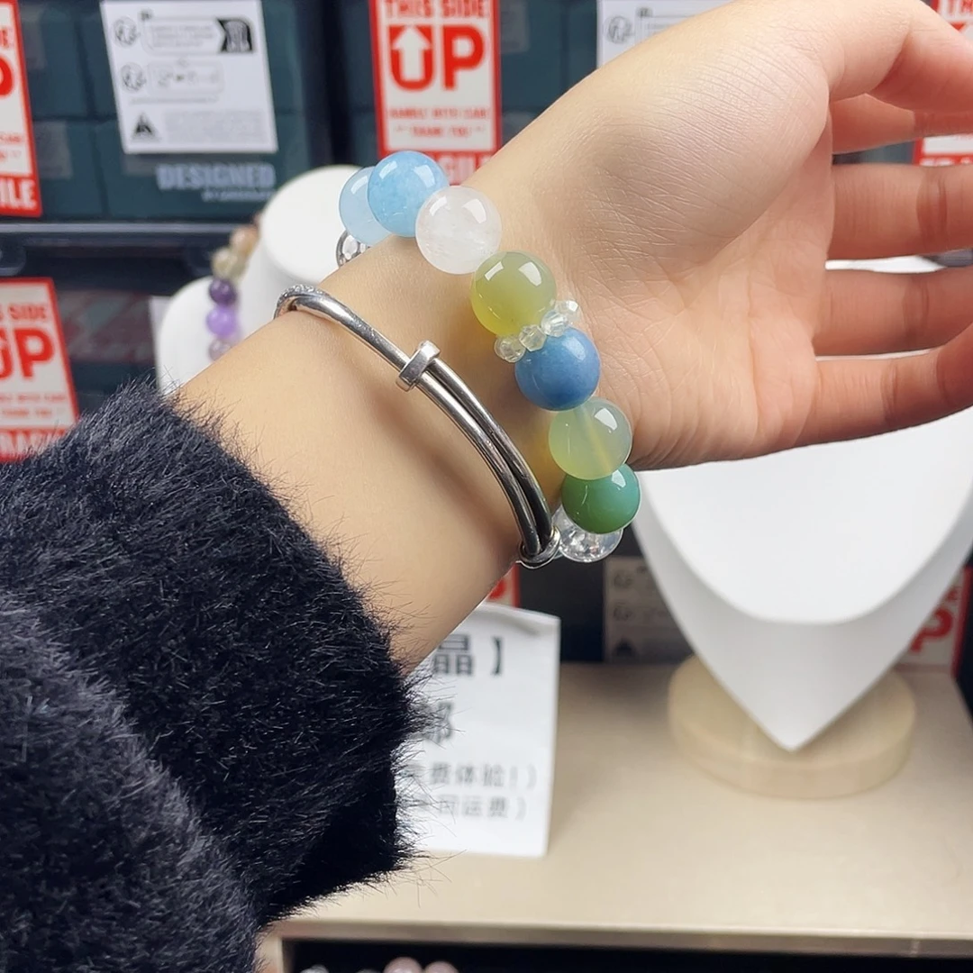 手链烟晶银S925镶嵌