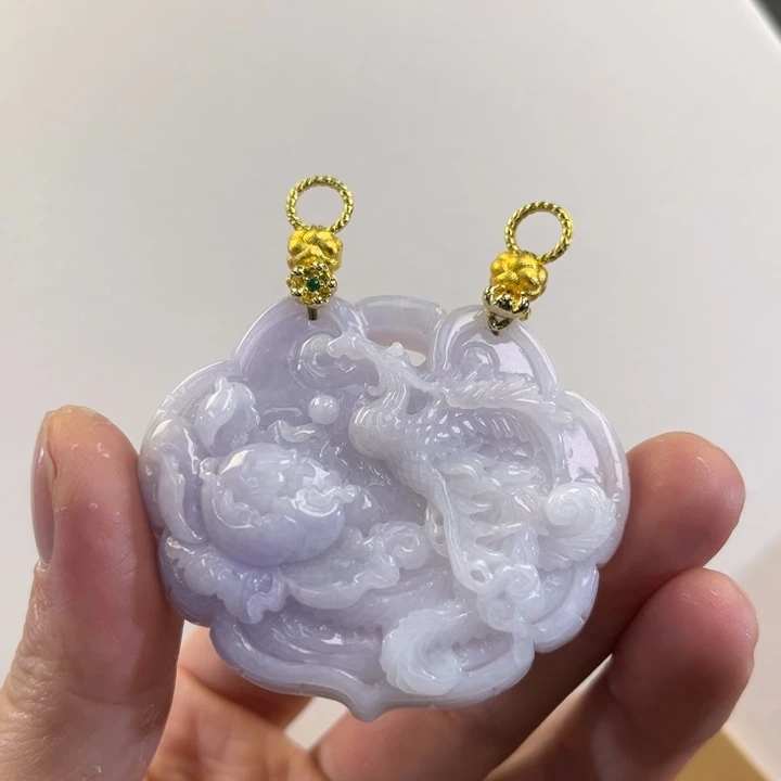 翡翠吊坠(赠链)未镶嵌代编织