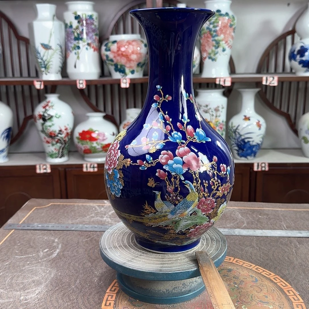 摆件景德镇陶瓷赏景泰蓝