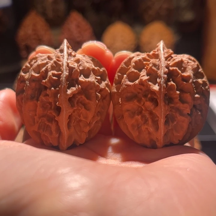 吊坠文玩核桃金钱龙珠71