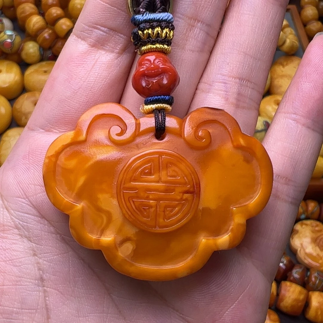 蜜蜡未镶嵌珠宝奇石如意