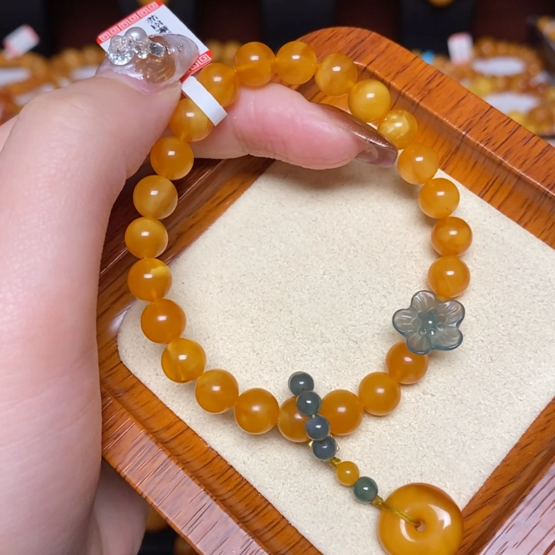 【闪购商品】未镶嵌蜜蜡手链手串