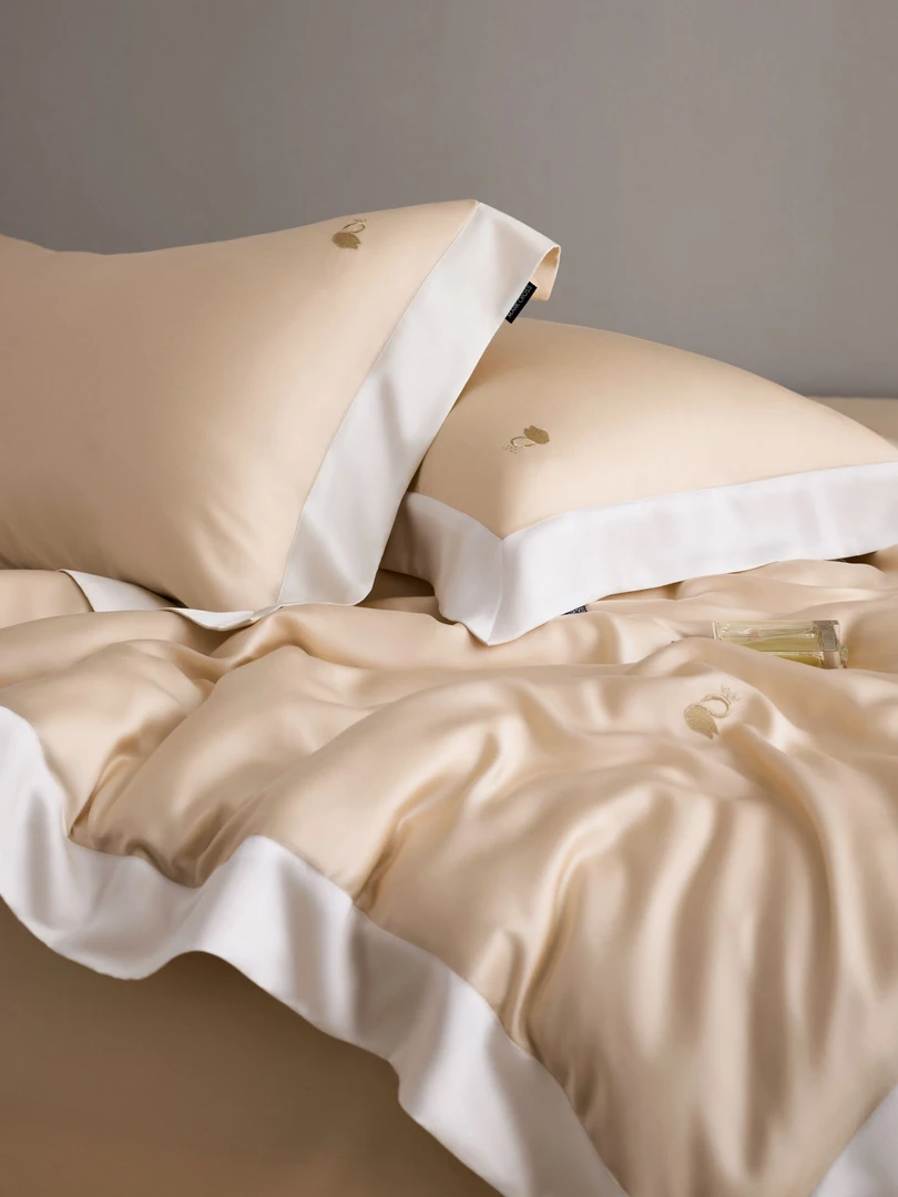 高端精致进口LF兰精天丝四件套-天鹅舞步