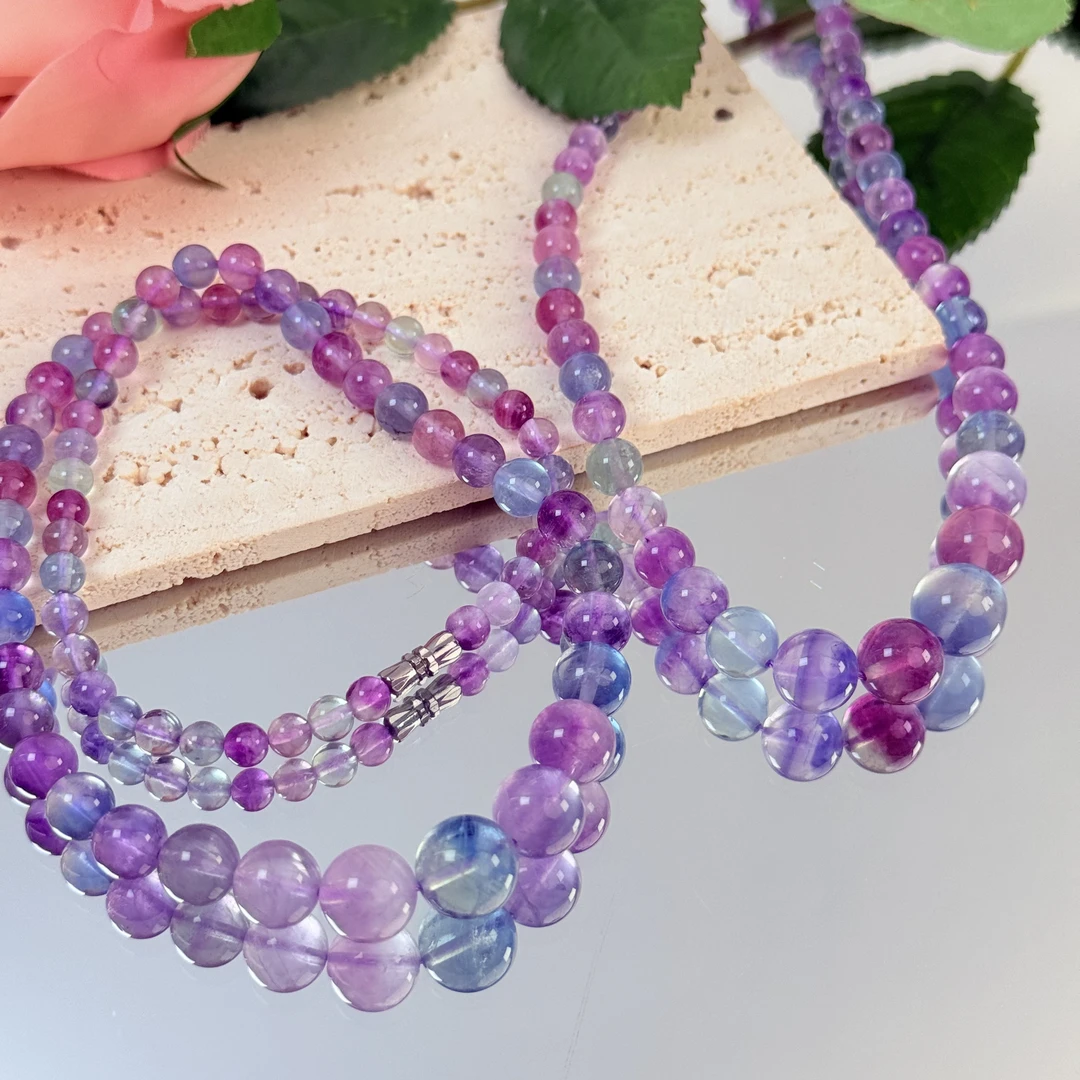 【不要发脾气】萤石6mm项链面小仙多样性发其一