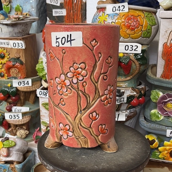 粗陶材质多肉花盆