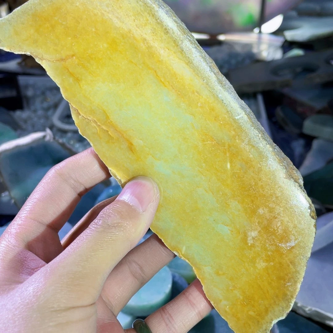 翡翠挂件未镶嵌K缅甸天然翡翠片料