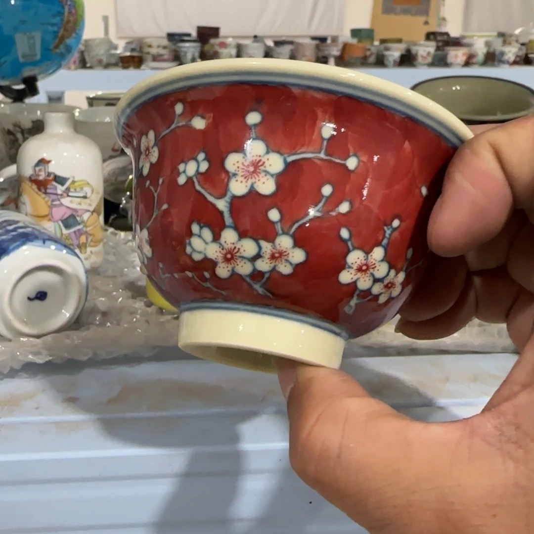 手绘瓷器，全部处理