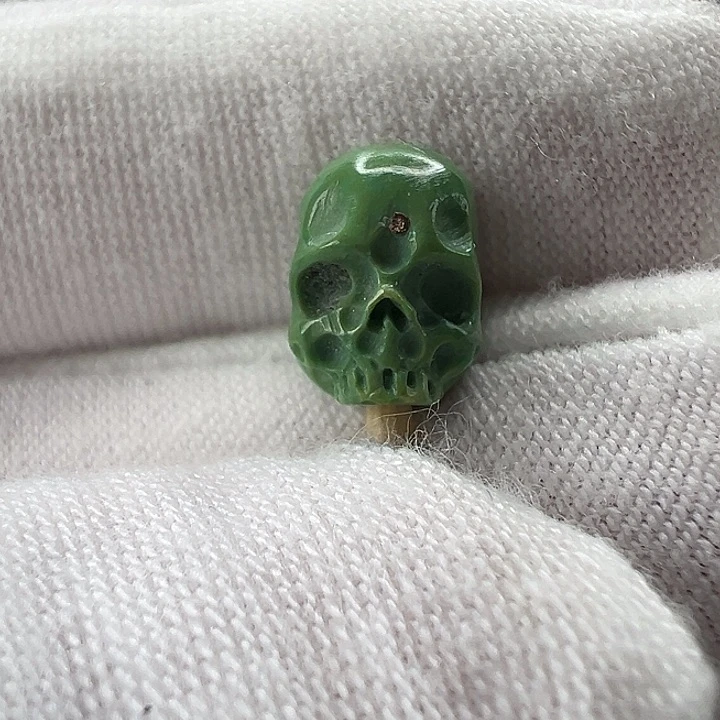 绿松石未镶嵌骷髅