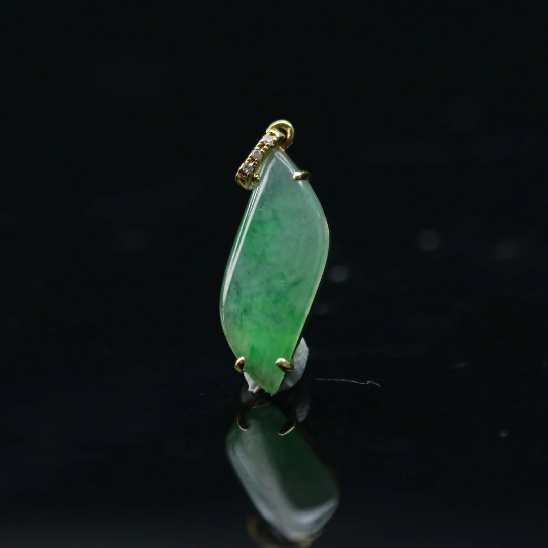 FC6天然缅甸翡翠A货18k吊坠/700417/保利厦门拍卖