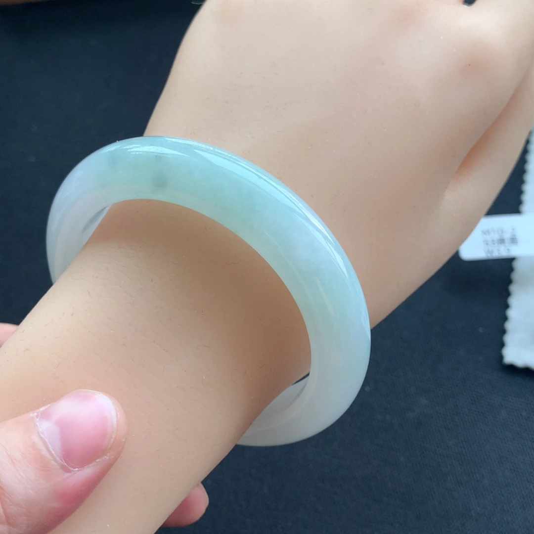 翡翠未镶嵌手镯34号54正