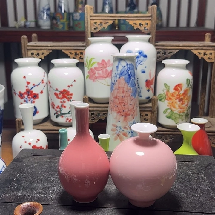 小****陶摆件景德镇陶瓷二件套