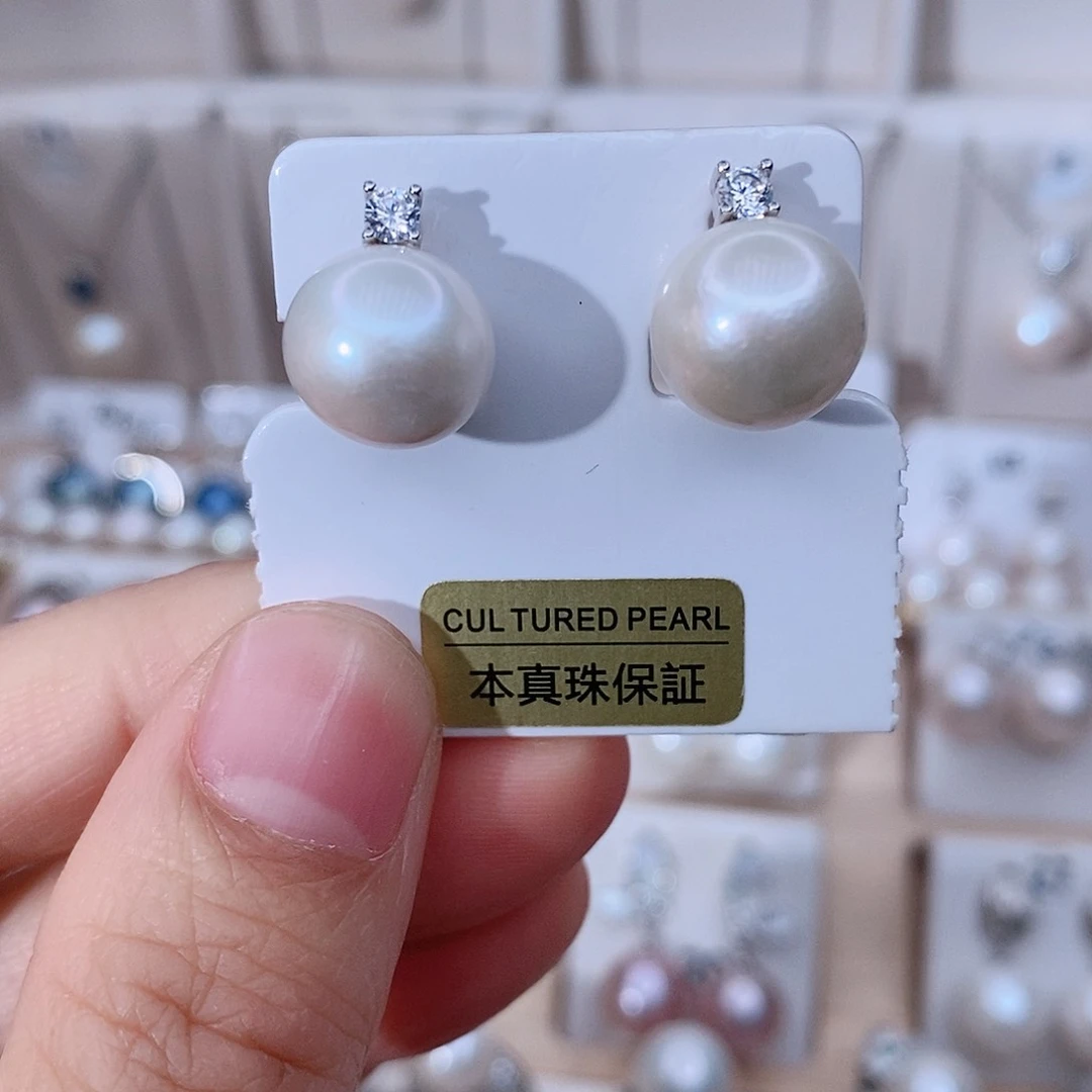 颈饰银S925镶嵌淡水珍珠