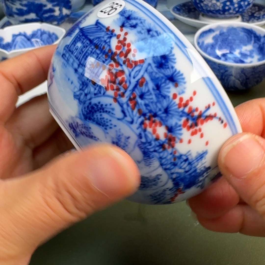 陶景德镇纯手绘茶具圆圆256