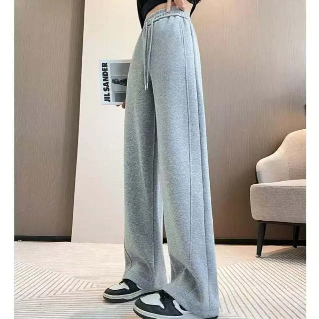 2025新款美式阔腿裤女秋季新款高腰显瘦镰刀裤窄版休闲香蕉裤卫裤