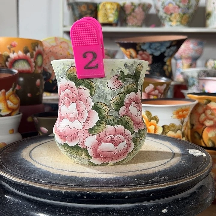 景德镇陶瓷手绘花盆