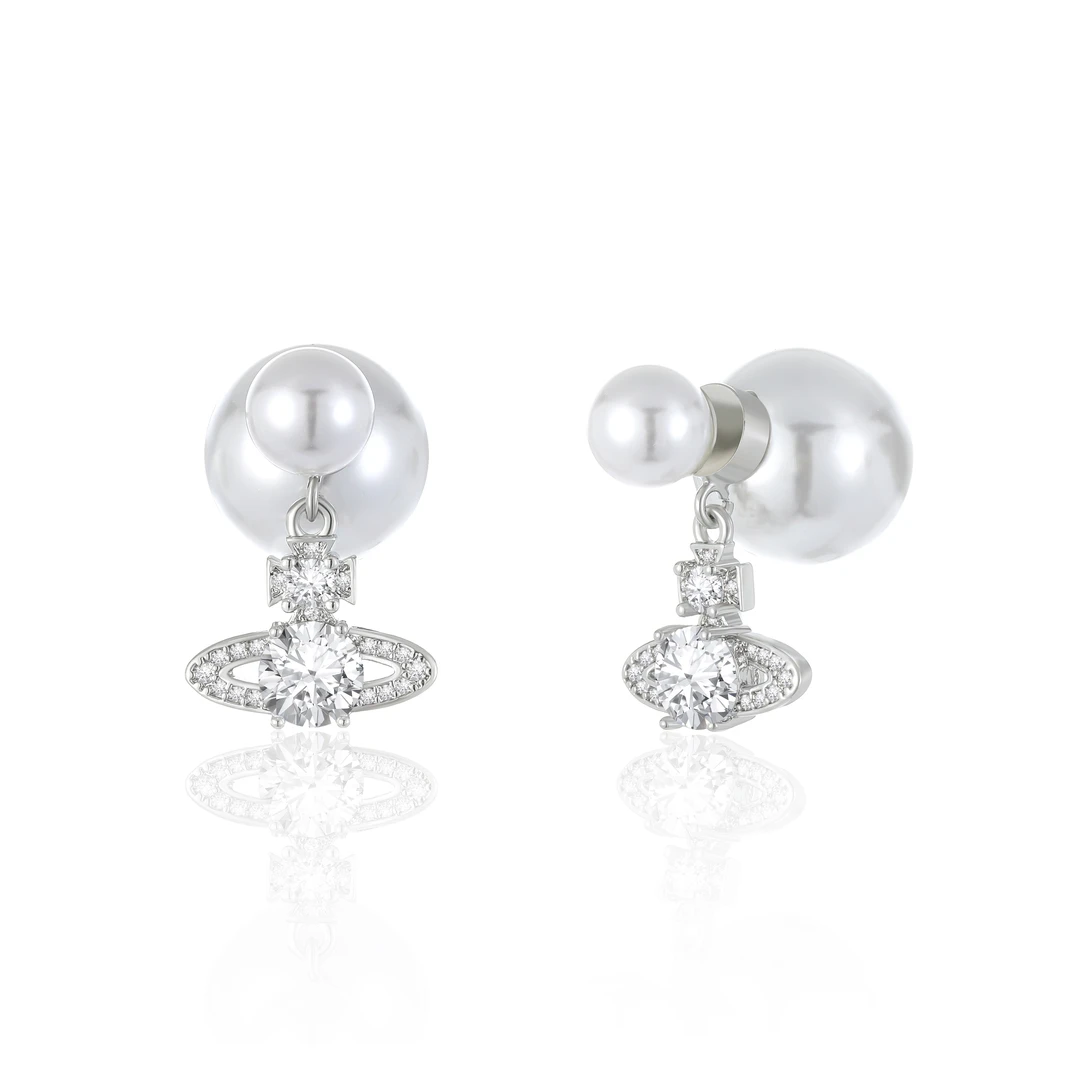 铜合金耳饰 时尚小众韩式星球耳环045