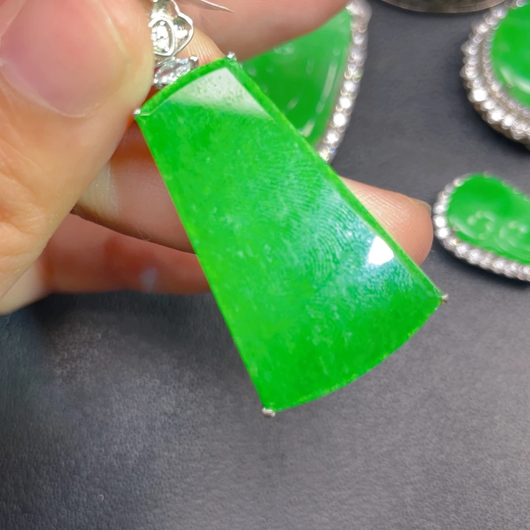 吊坠(不含链)银S925镶嵌翡翠n n n j