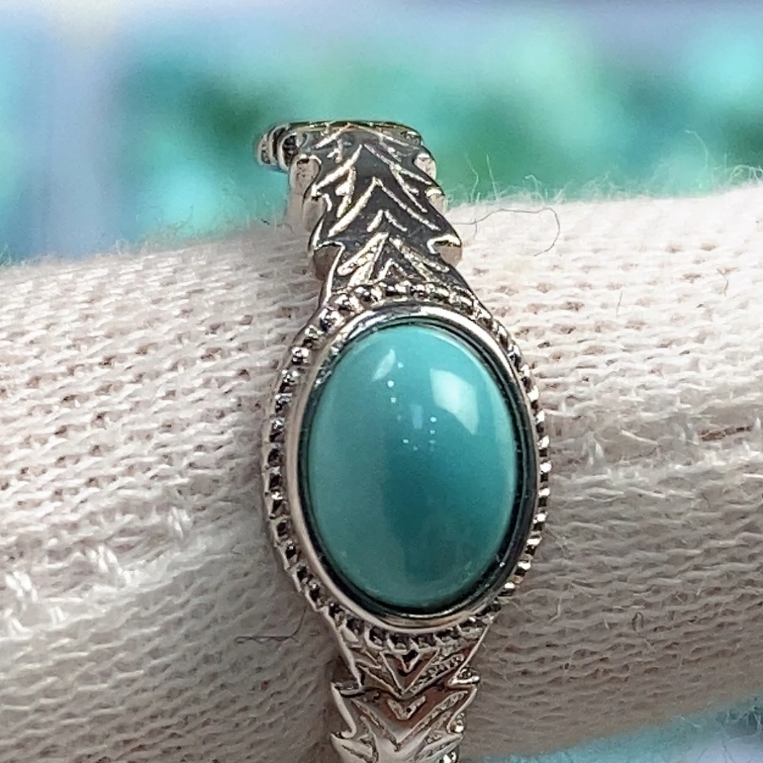 绿松石银S925镶嵌配饰