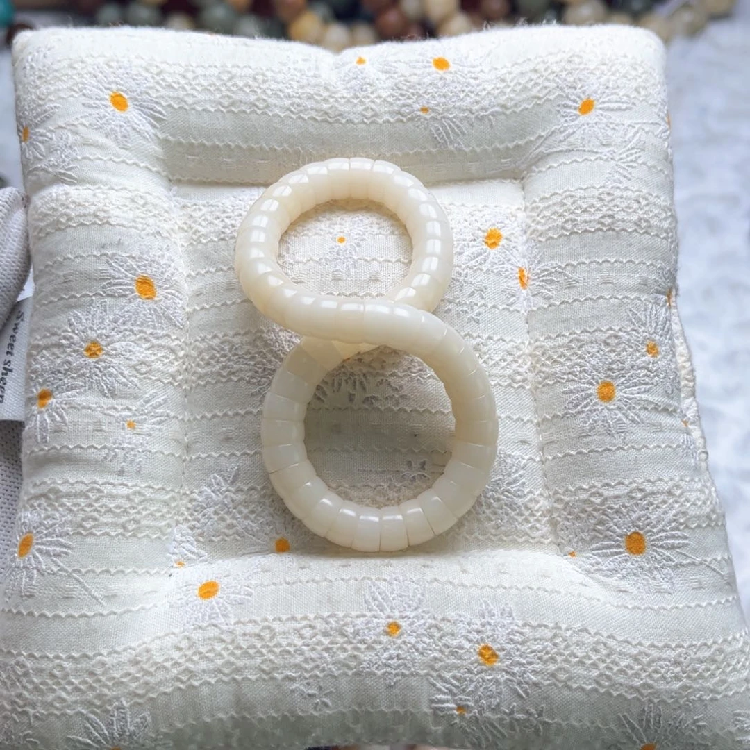 菩提根/象牙果吊坠白色大肠卡9