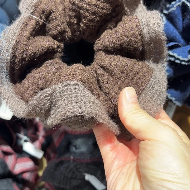 布艺铁合金咖色拼接小蛮腰