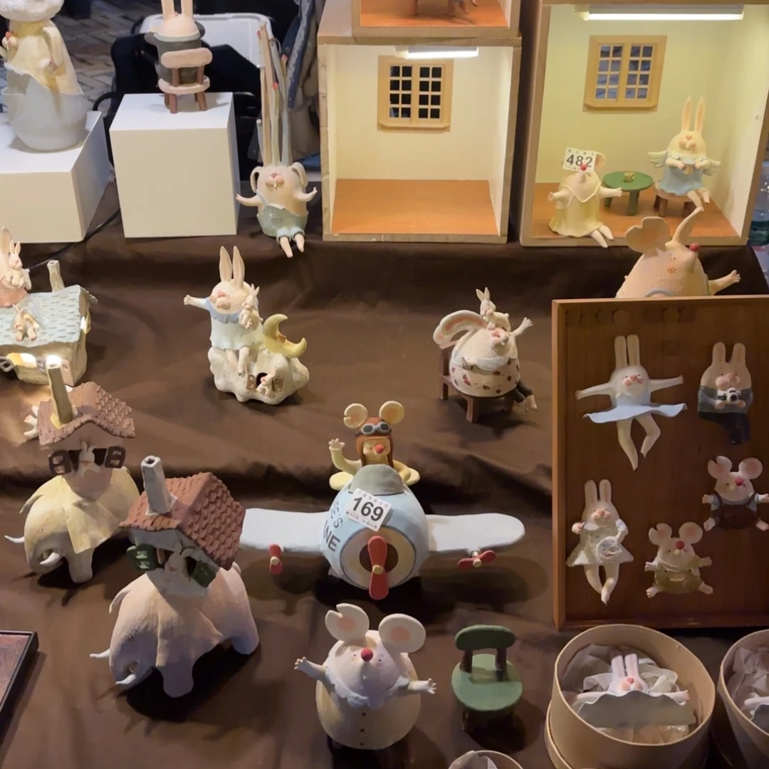 摆件陶可爱的鸭鸭鸭鸭