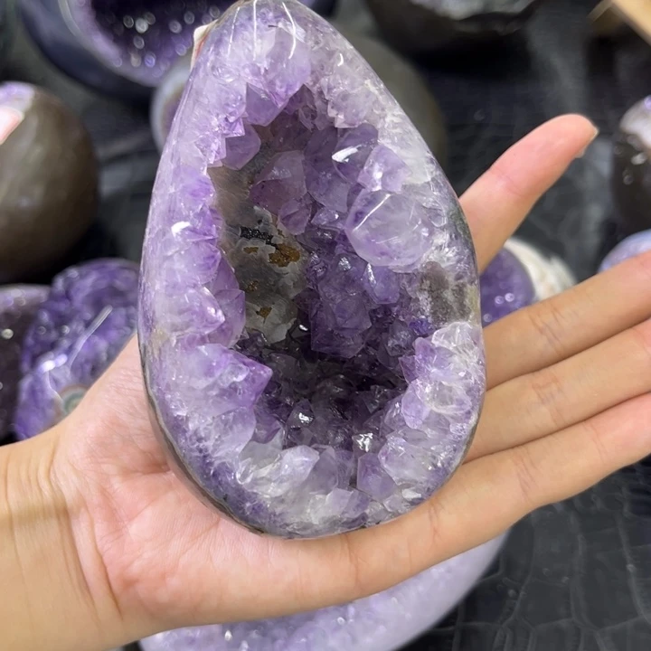 未镶嵌发饰水晶奇石zijingdan