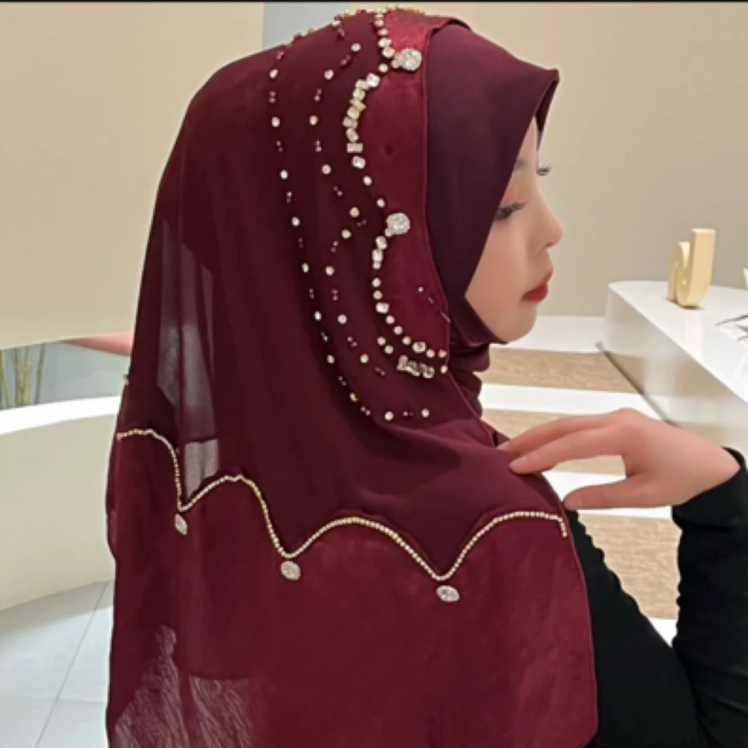 哚哈新款月半湾软帽檐绕巾送绷带和针