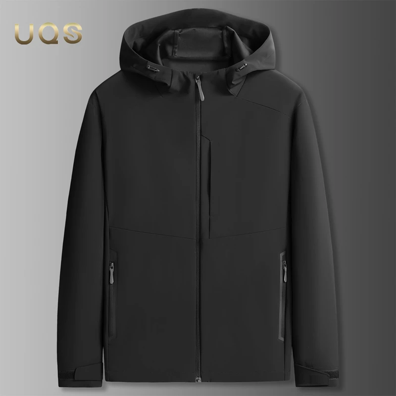 运动夹克外套男士秋季新款防风上衣大码宽松日常户外百搭简约大气