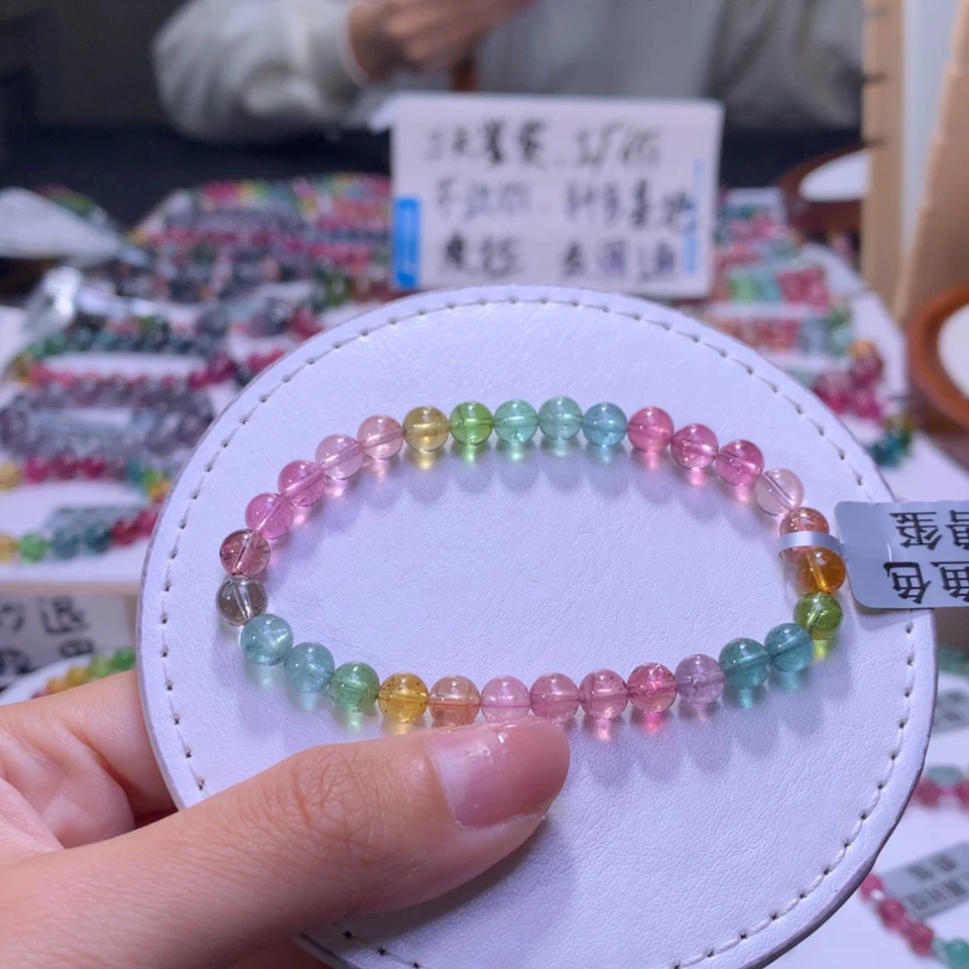 【闪购商品】未镶嵌手串碧玺6.4mm净体