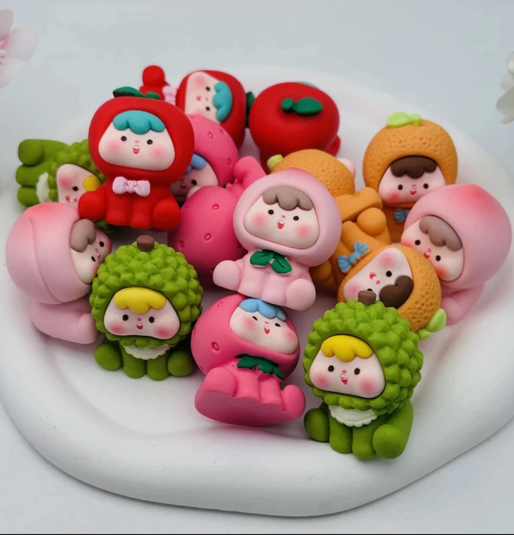 迷你立体水果崽崽儿童树脂创意DIY饰品网红桌面摆件批发玩具装饰