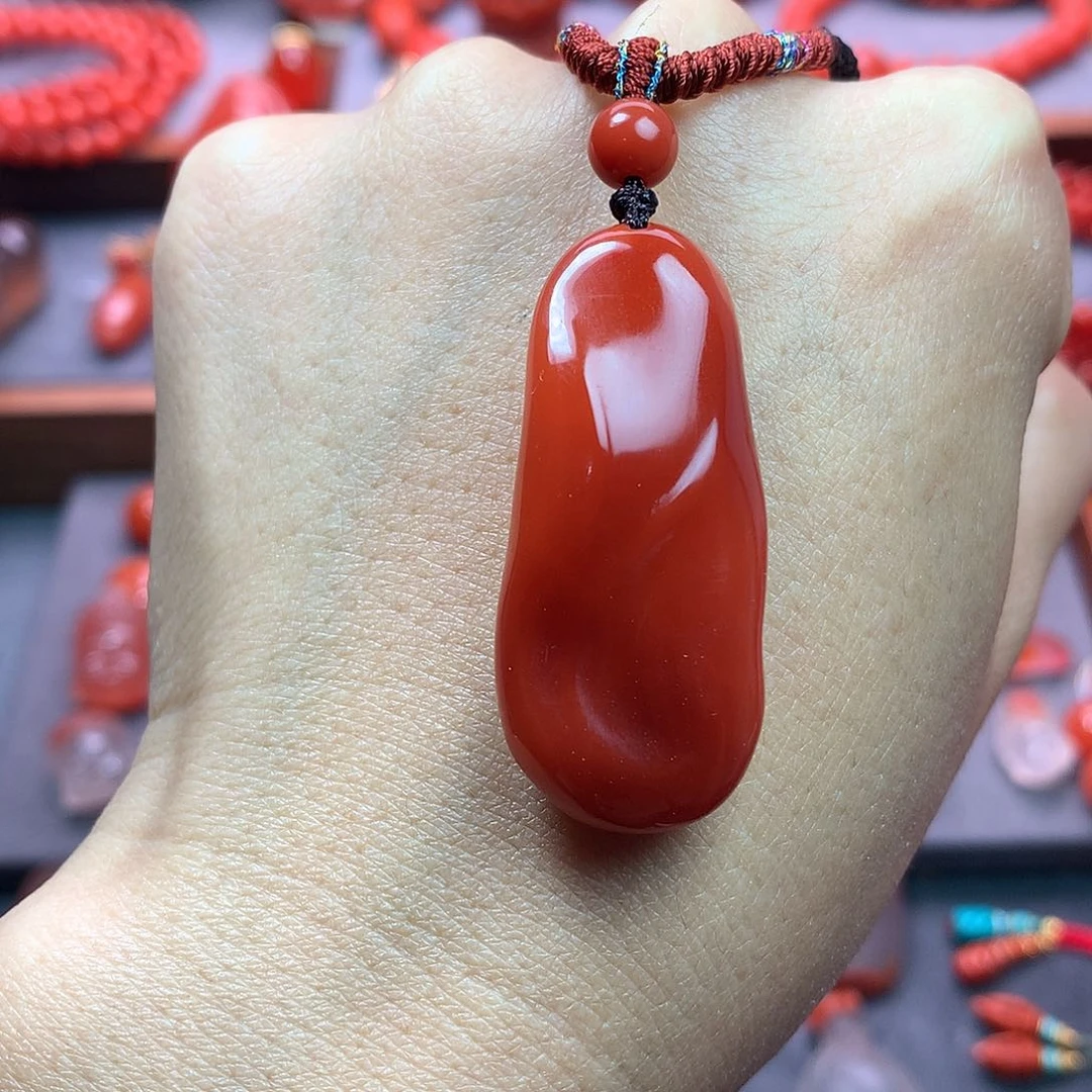 南红玛瑙1未镶嵌随行吊坠
