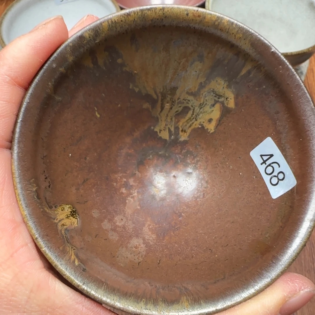 柴烧建盏茶盏茶杯468