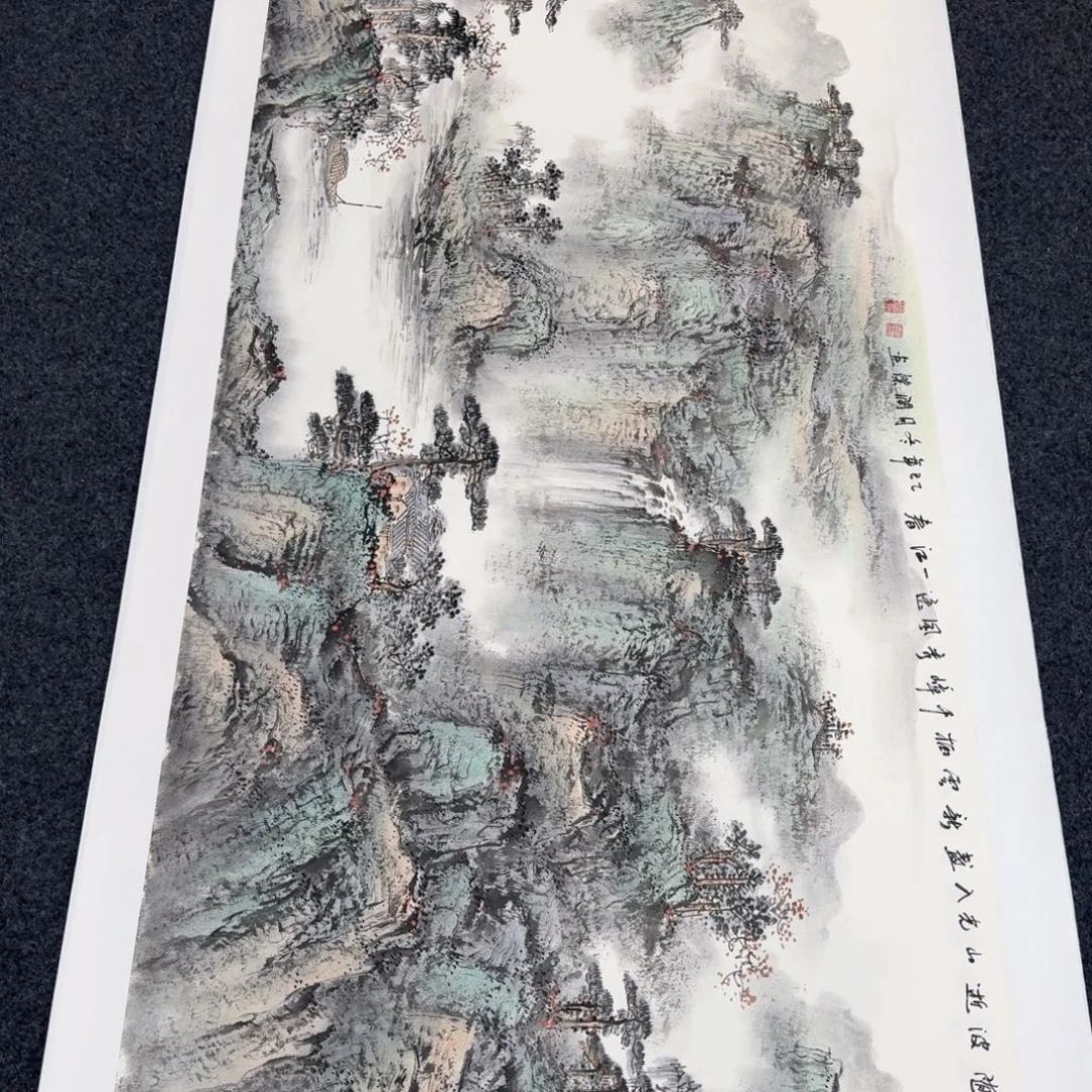 国画纯手绘山水花鸟作品